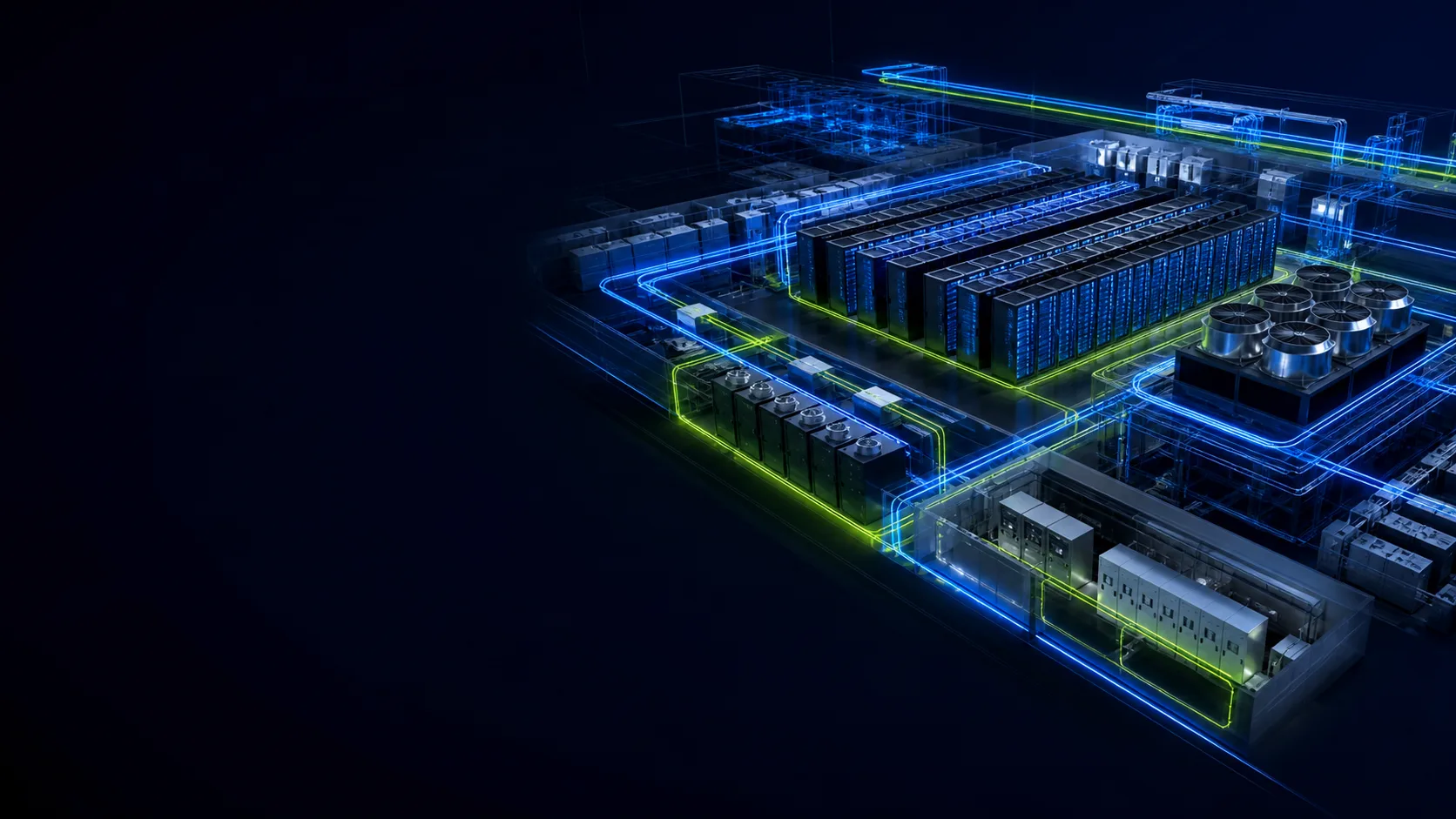 Data and energy infrastructure used to support live Digital Twin analysis.